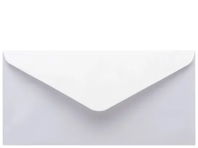 Obálka perleťová bílá 220x110mm