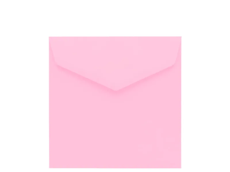Obálka světle růžová 155x155mm