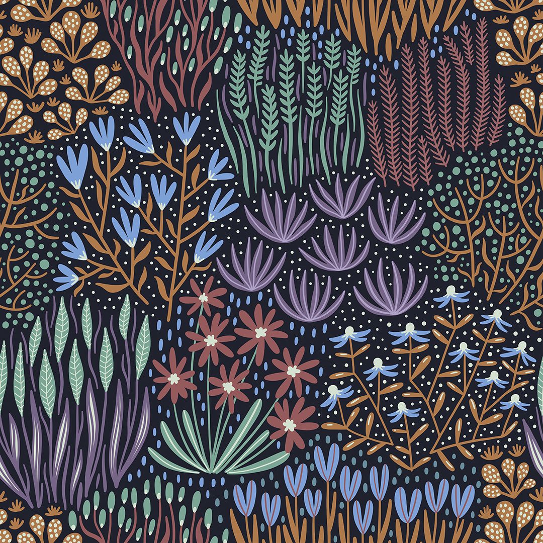 Samolepící  Tapeta Květy Abstraktní. Canvas-Like