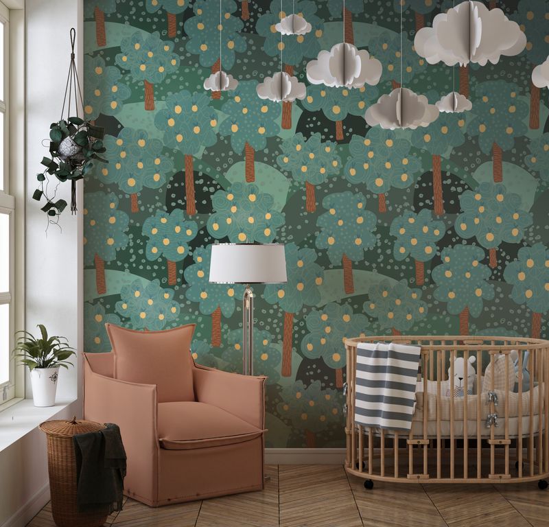 Samolepící Tapeta Jabloně Zelené. My-Favourite