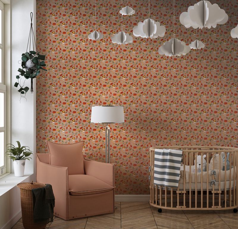 Samolepící  Tapeta Houbičky. Long-lasting