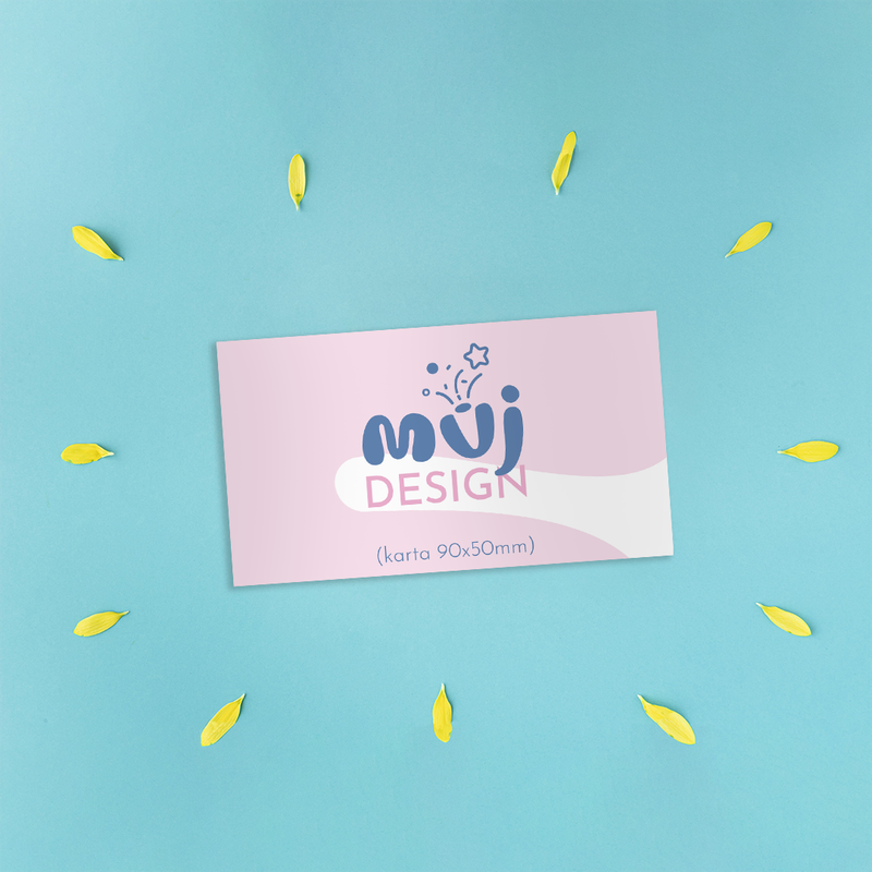 Můj design - šablona na kartu 90x50 mm oboustranný tisk 100ks