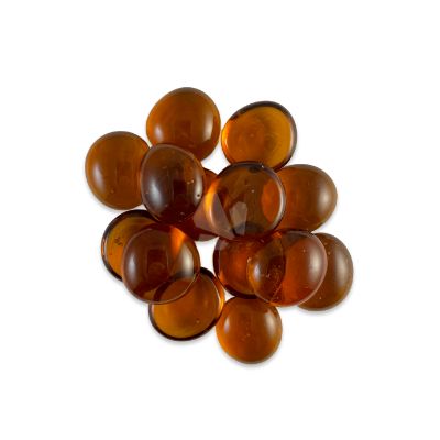 Glasnuggets-amber-transparant