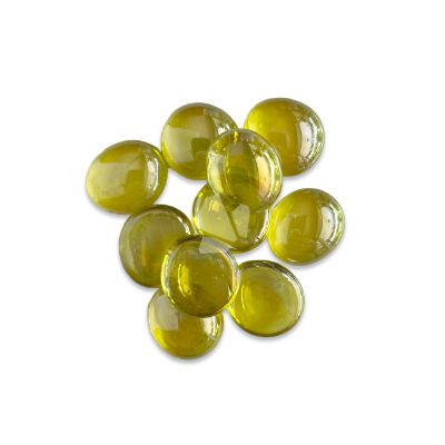 Glassnuggets Yellow Transparant Iridescent