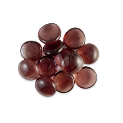 Glassnuggets Mauve Transparant