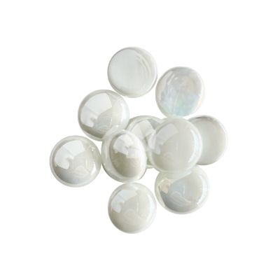 Glassnuggets White Iridescent