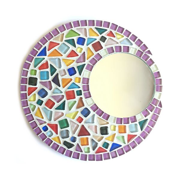 Mosaic Kit Round Mirror