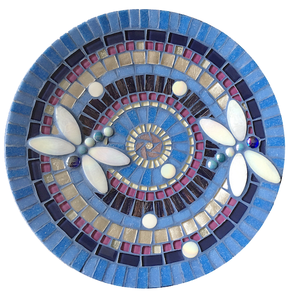 Mosaic Kit Dish Blue Lavender