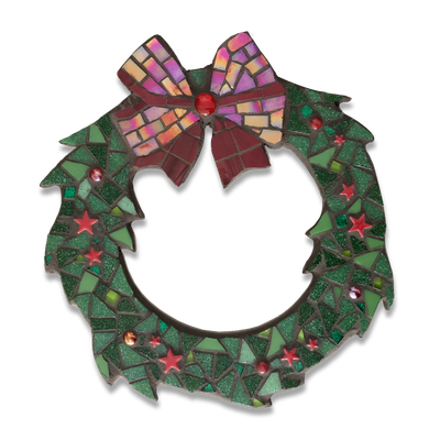 DIY Christmas Wreath Green Red