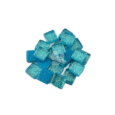 Turquoise Glitter - 10 mm