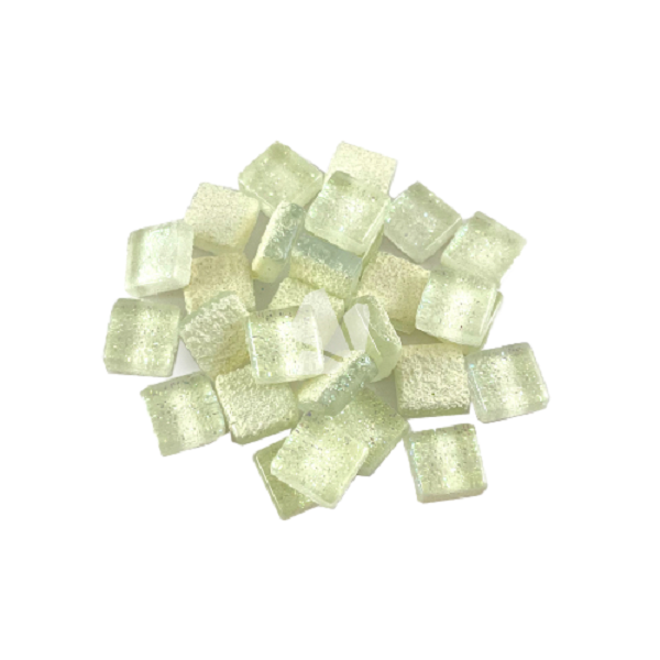 White Glitter - 10 mm