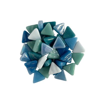 Triangles Teal Mix