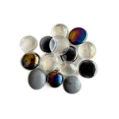 Glassnuggets Black and White Mix