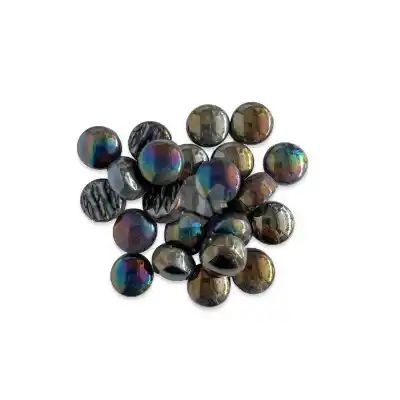 Drops Black Iridescent