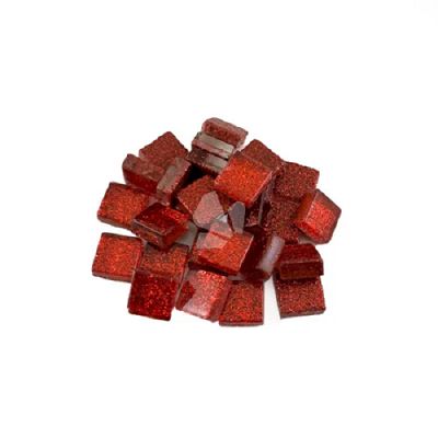 Red Glitter - 10 mm
