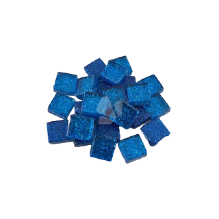 Blue Glitter - 10 mm