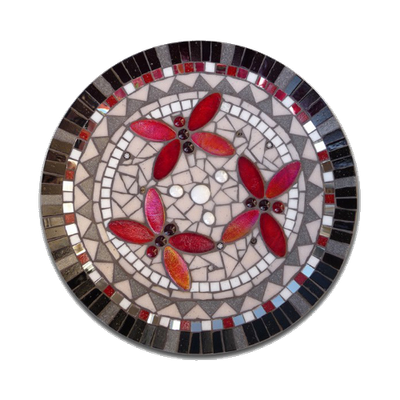 DIY Dish Red Butterflies