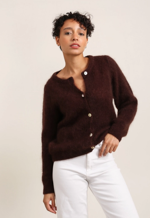 Cardigan en mohair MATEO