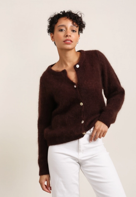 Cardigan en mohair MATEO