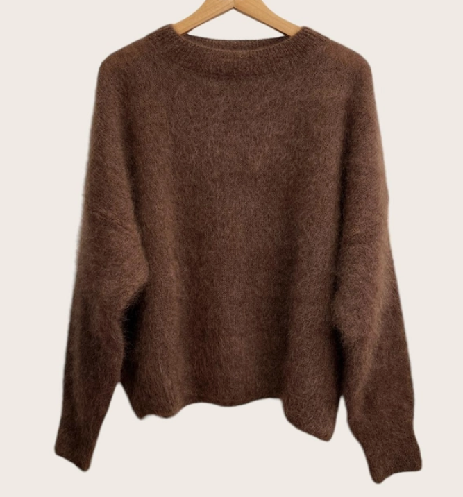 Pull col rond en mohair SACHA