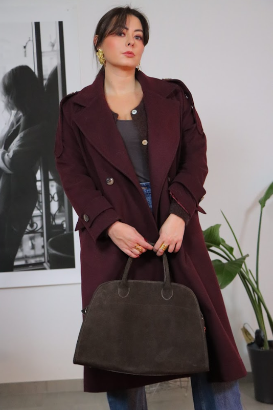 Manteau long KARL en laine