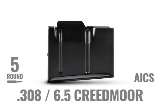 MDT .308/6.5 Creedmoor Metal AICS Magazine - 5 RND