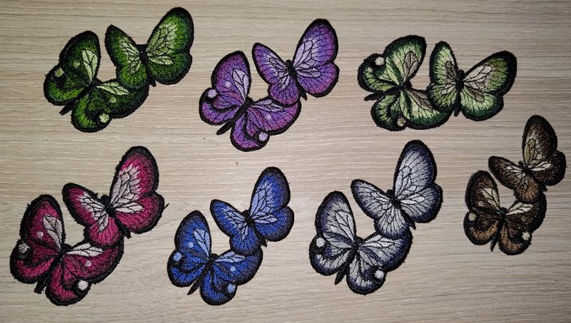 Aimants papillons (plusieurs options de couleurs)