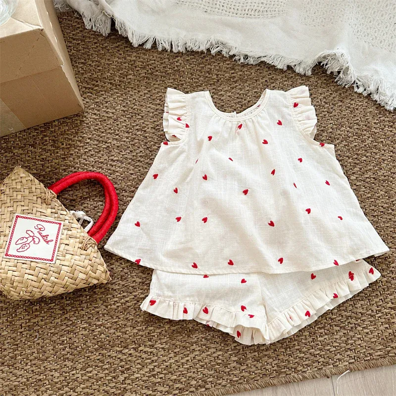Tiny Hearts Embroidery Dress