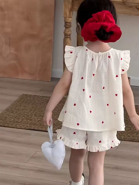 Tiny Hearts Embroidery Dress