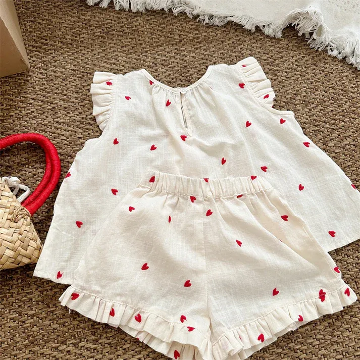 Tiny Hearts Embroidery Dress