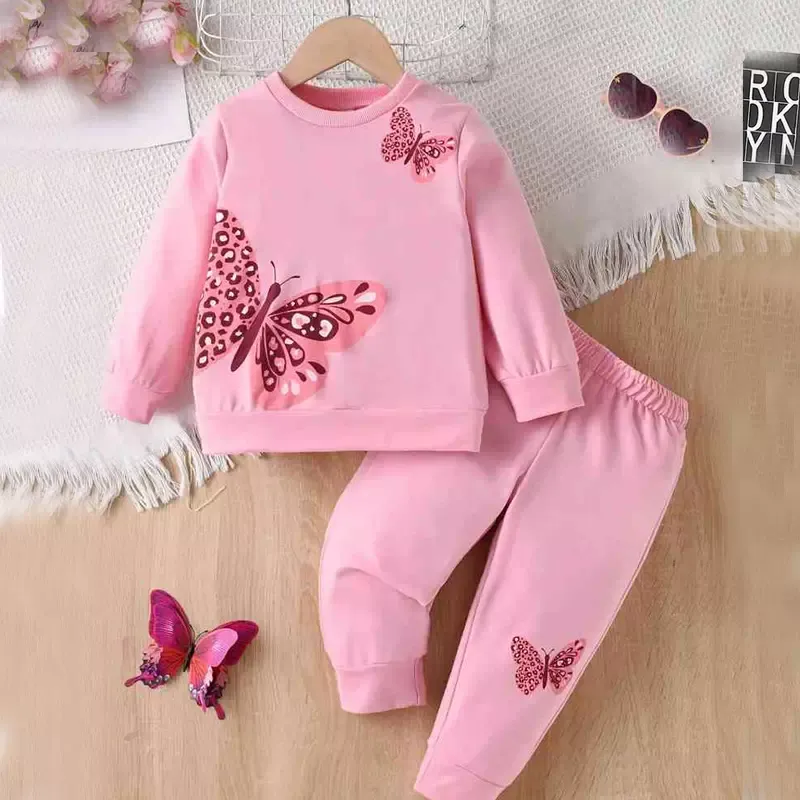 Girl&#39;s সোয়েটশার্ট এবং প্যান্ট সেট-WC-12PK