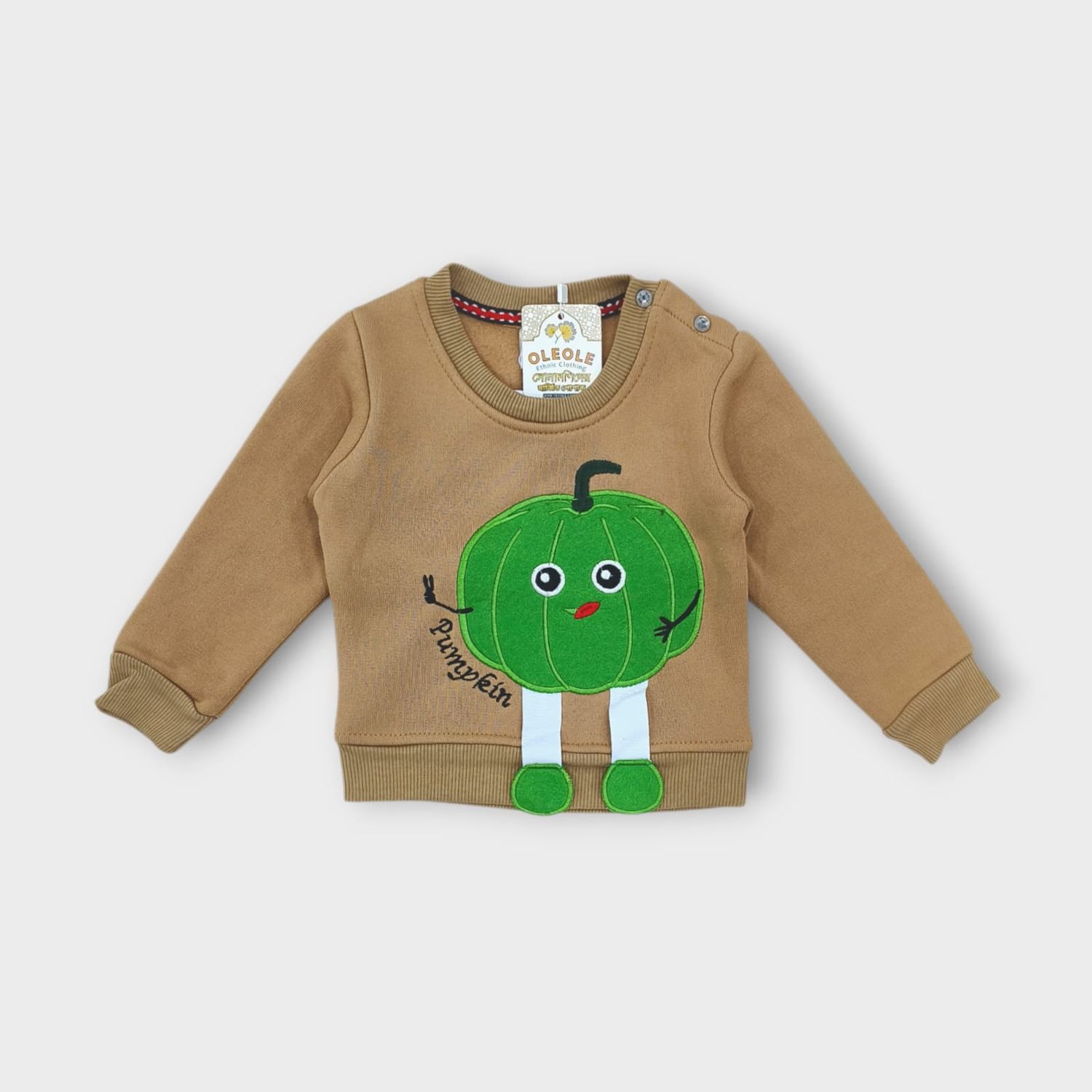 Winter Cute Pumpkin Sweatshirt Pants Set