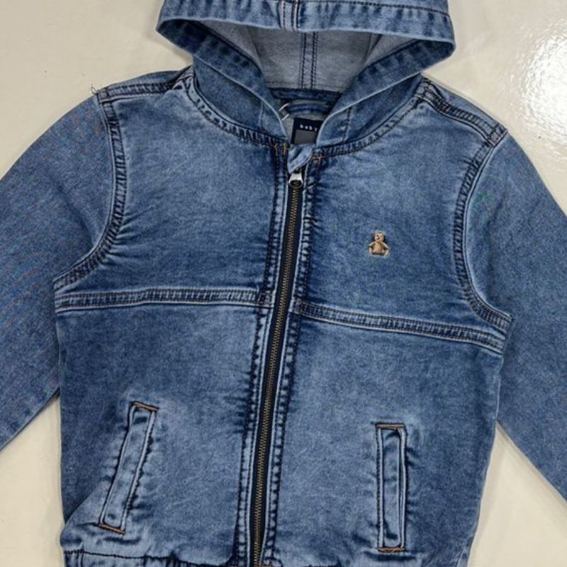 Baby Denim jacket with hood