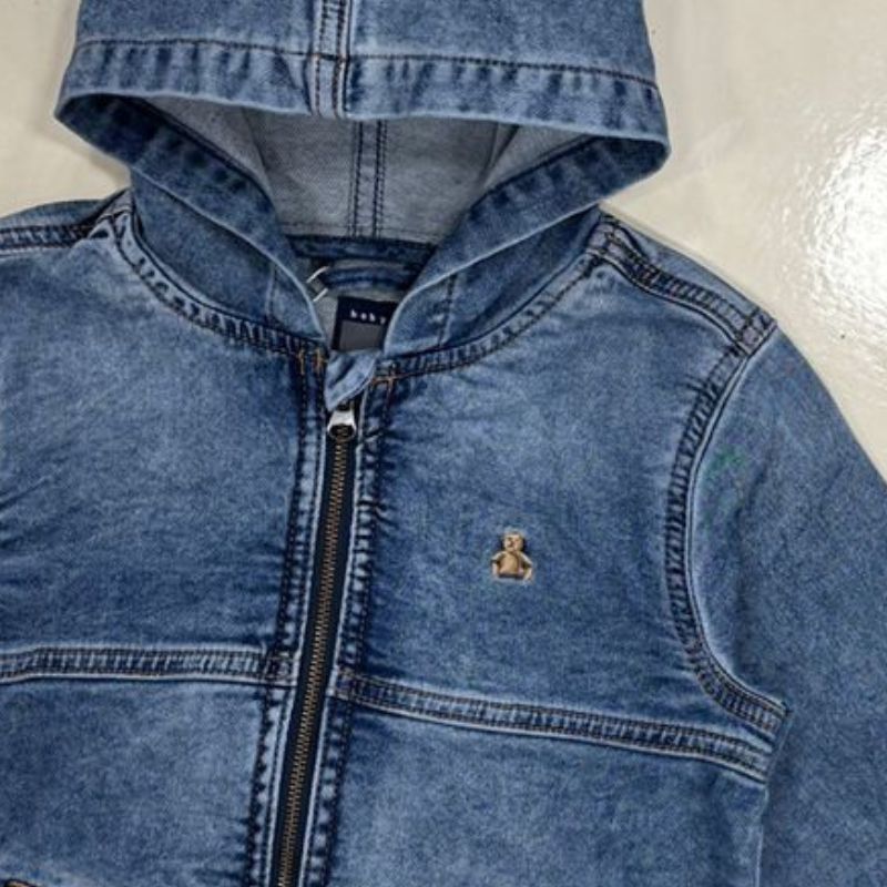Baby Denim jacket with hood