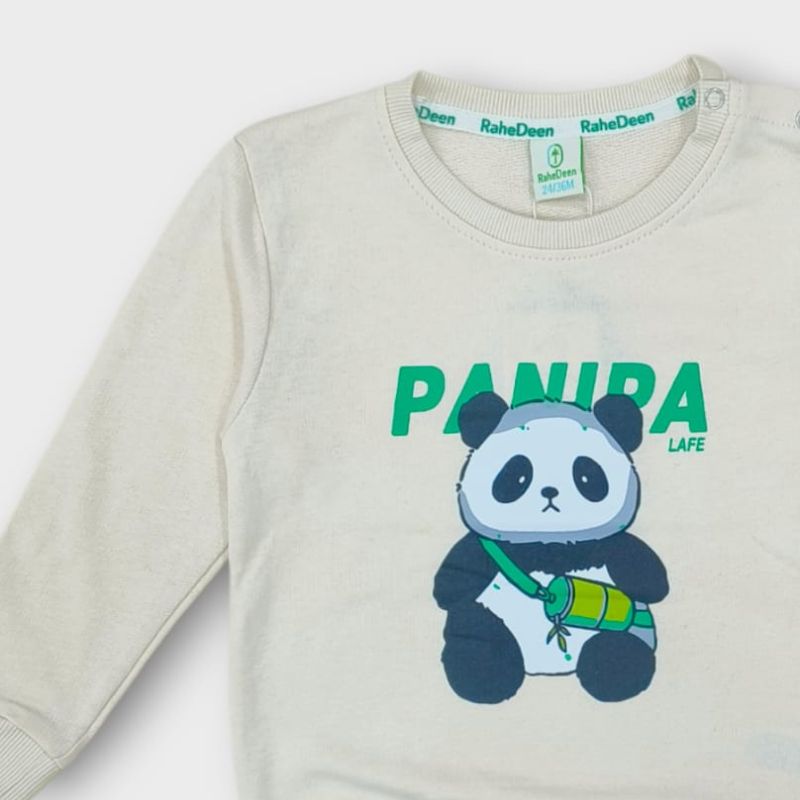 Winter Panda Print Sweatshirt