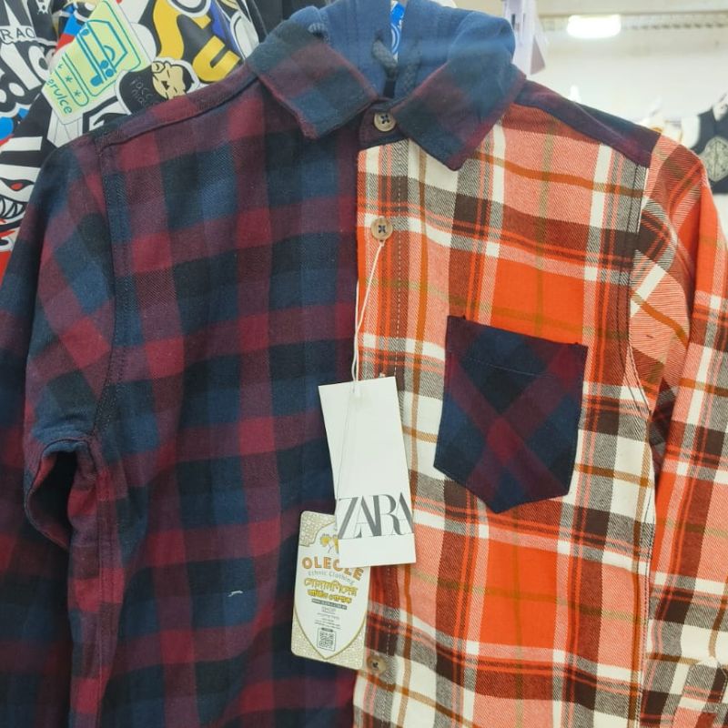Hoodie Flannel Shirt for Little Boys