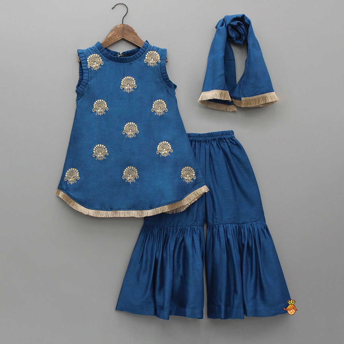 Girls Kurti With Sharara | AZ-788