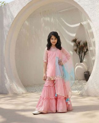 Kurti And Ruffled Sharara | AZ-689
