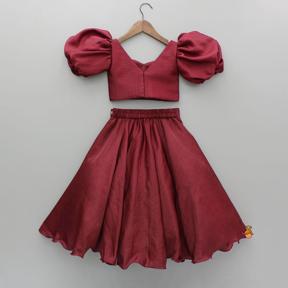 Girls Top With Lace Lehenga | AZ-691