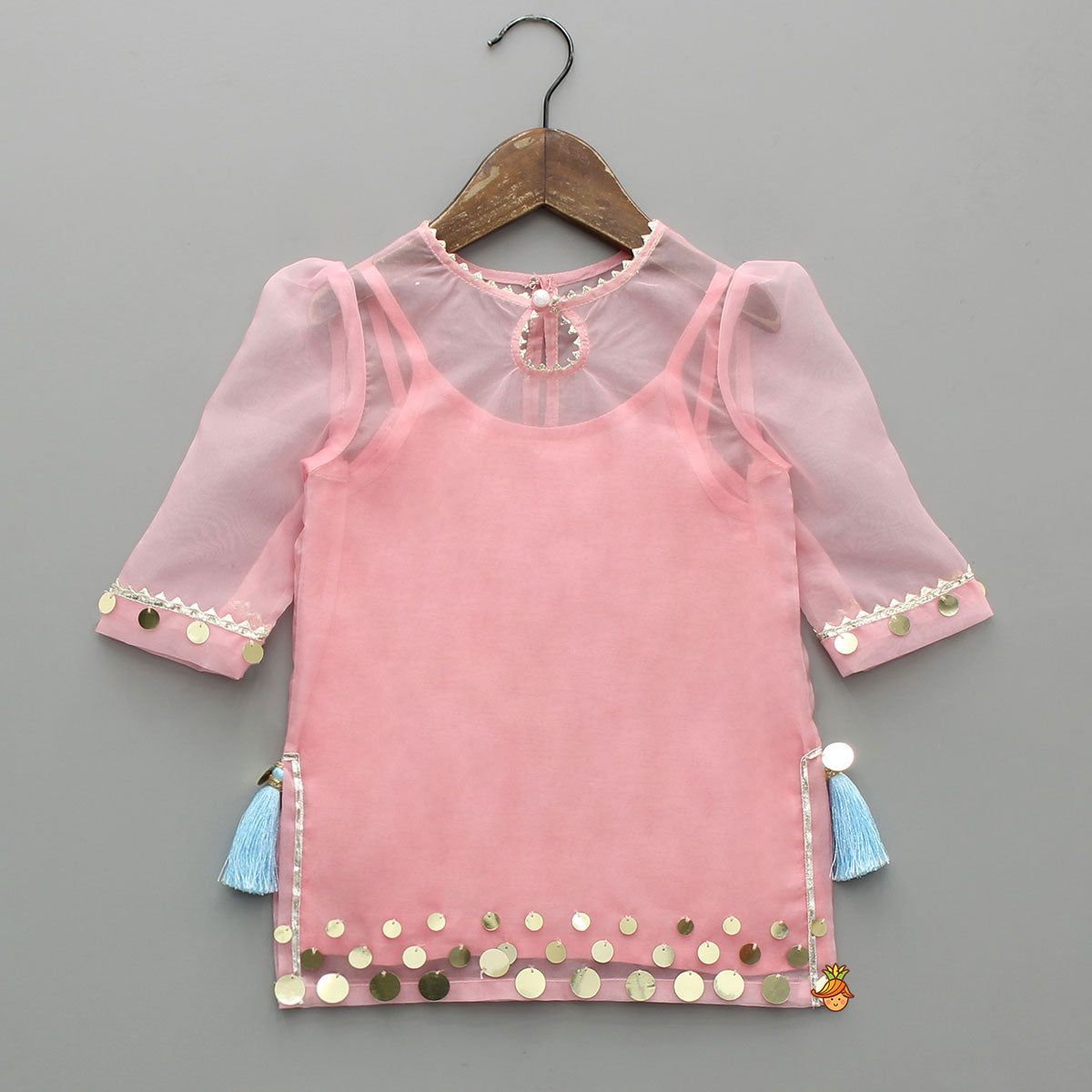 Kurti And Ruffled Sharara | AZ-689