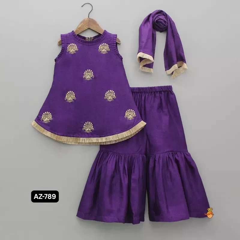 Girls Kurti With Sharara | AZ-787