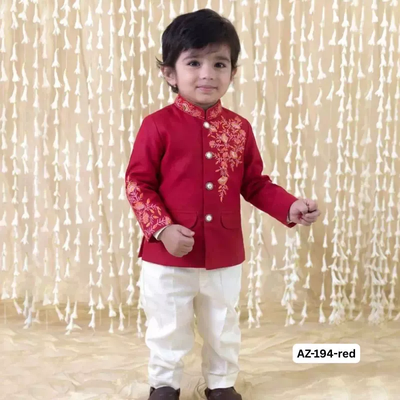 AZ-194-Red Prince Coat &amp; Pant