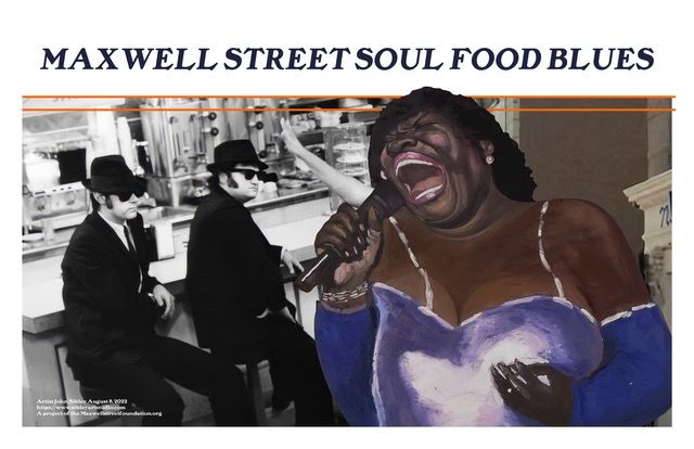 Maxwell Street Soul Food Blues poster by John H. Sibley