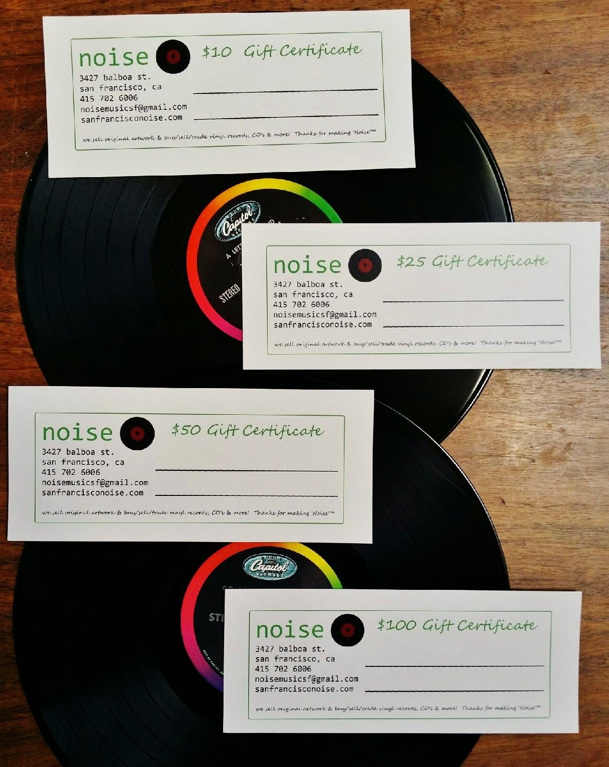 $100 Noise Gift Certificate
