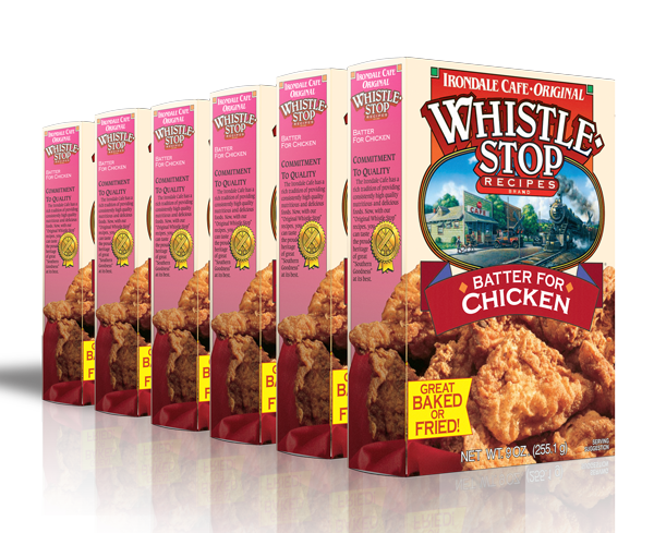 Original WhistleStop Cafe Recipes | Batter Mix for Chicken | 9-oz | 6 Pack