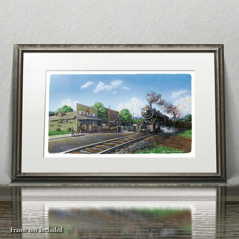 27&quot; x 18&quot; Limited Edition Print:
The Original Whistle Stop Cafe (Frame &amp; mat not included)