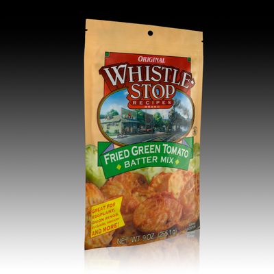 Whistle Stop Fried Green Tomato Batter in convenient bag.