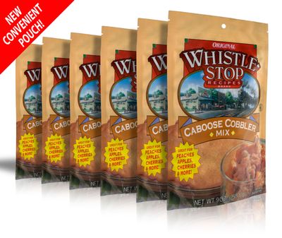 Original WhistleStop Cafe Recipes | Caboose Cobbler Batter Mix | 9-oz | 6 Pack