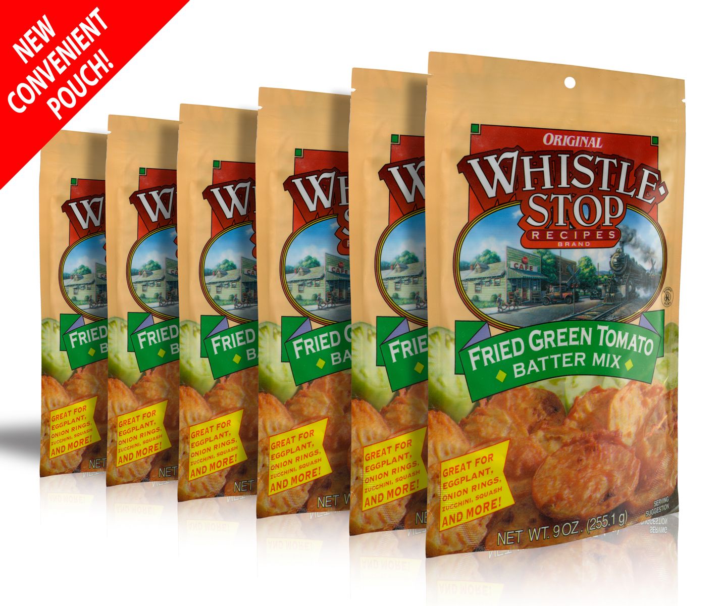 Original WhistleStop Cafe Recipes | Fried Green Tomato Batter Mix | 9-oz | 6 Pack Pouches