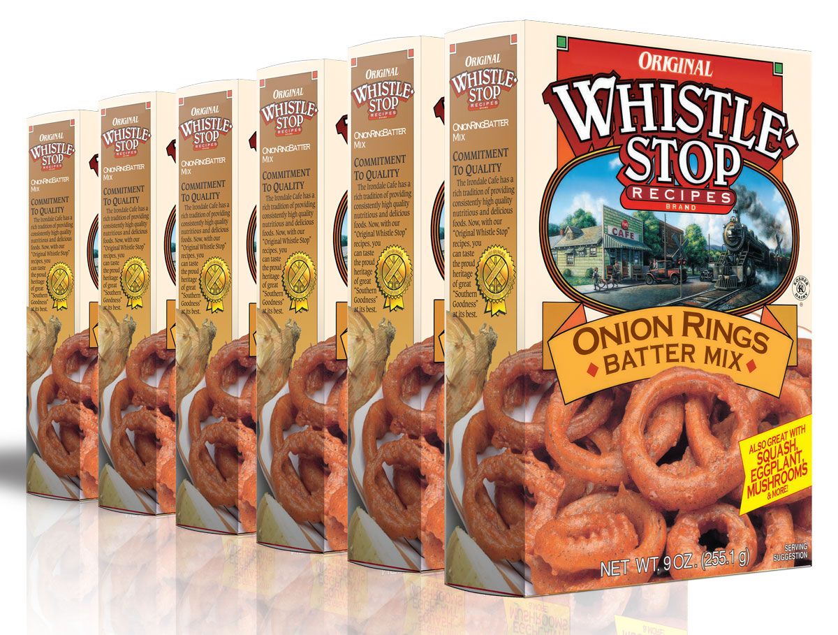 Original WhistleStop Cafe Recipes | Onion Ring Batter Mix | 9-oz | 6 Pack
